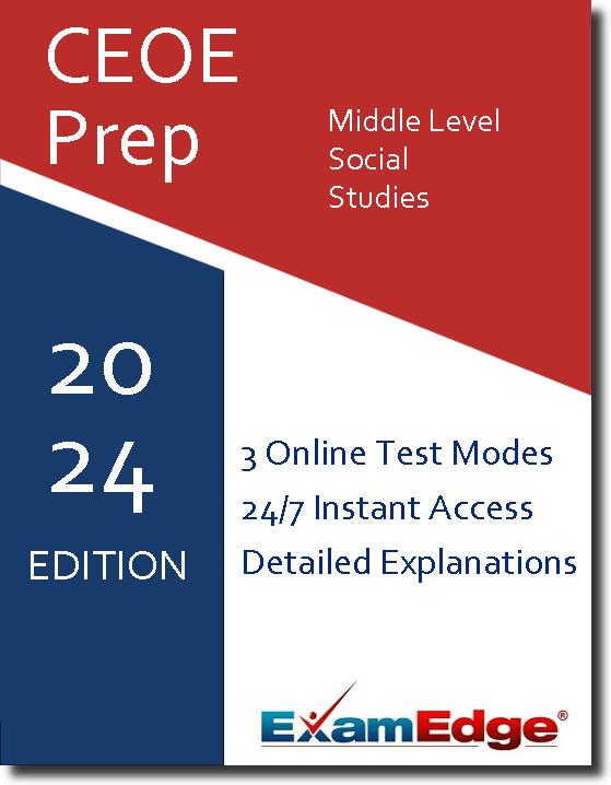 CEOE Middle Level Social Studies 10-Test Bundle