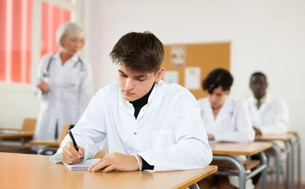 Future Radiologist Taking an ARRT Exam.