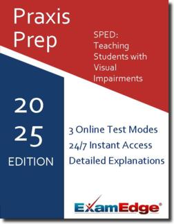 Praxis Special Education Teaching Students with Visual Impairments   product image